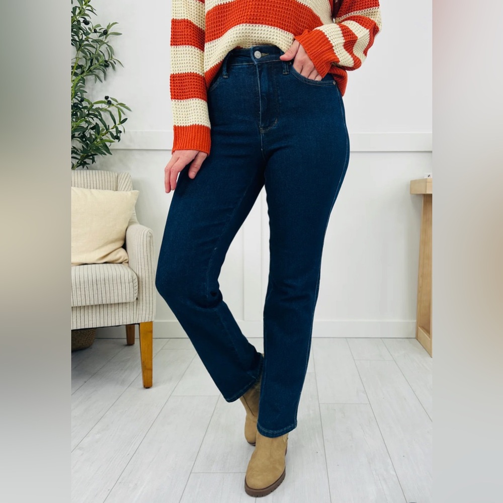 Judy Blue Dark Blue Straight Leg Jeans